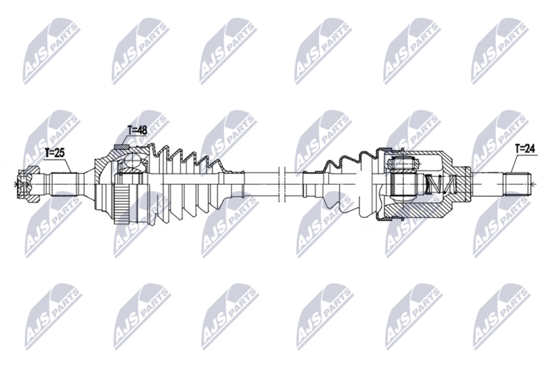 NTY NPW-CT-165 Drive Shaft