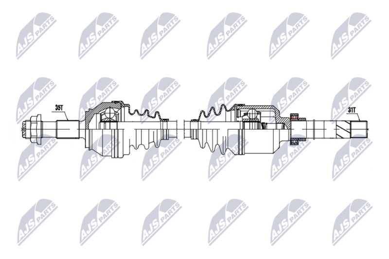 NTY NPW-CT-167 Drive Shaft