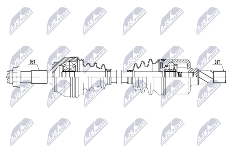 NTY NPW-CT-168 Drive Shaft