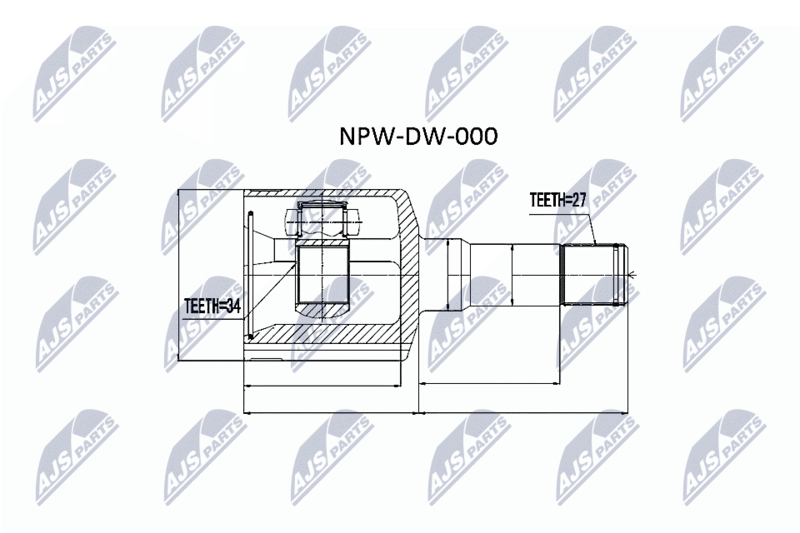 NTY NPW-DW-000 Joint Kit, drive shaft