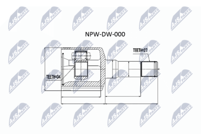 Joint Kit, drive shaft NTY NPW-DW-000