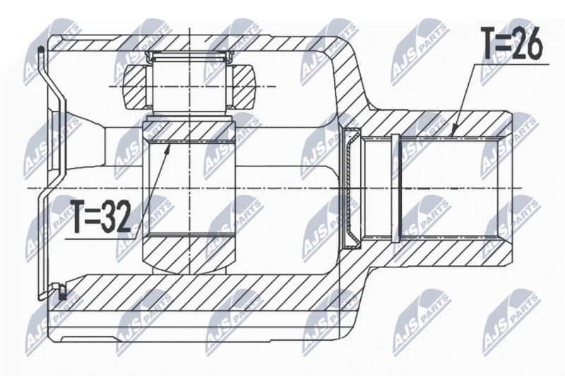 NTY NPW-DW-007 Joint Kit, drive shaft