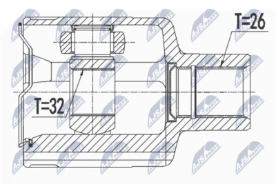 Joint Kit, drive shaft NTY NPW-DW-007