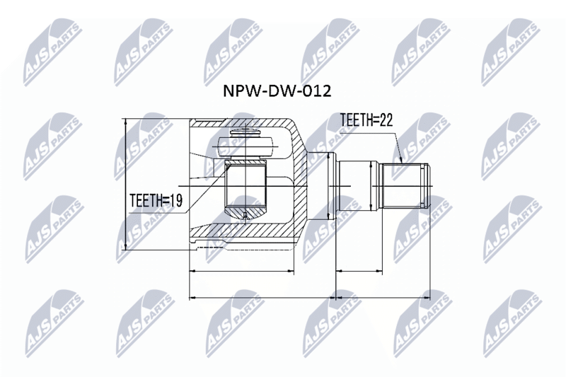 NTY NPW-DW-012 Joint Kit, drive shaft