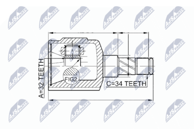 Joint Kit, drive shaft NTY NPW-DW-014