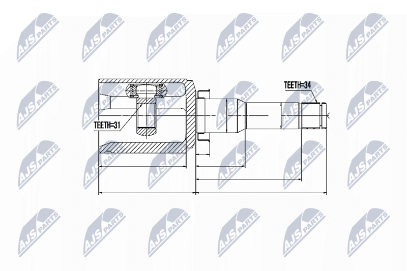 NTY NPW-DW-017 Joint Kit, drive shaft