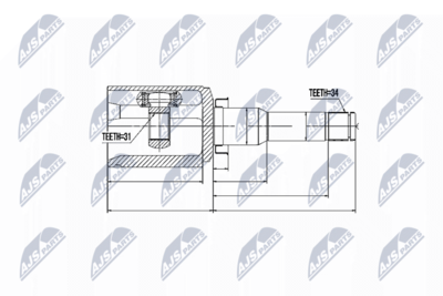 Joint Kit, drive shaft NTY NPW-DW-017