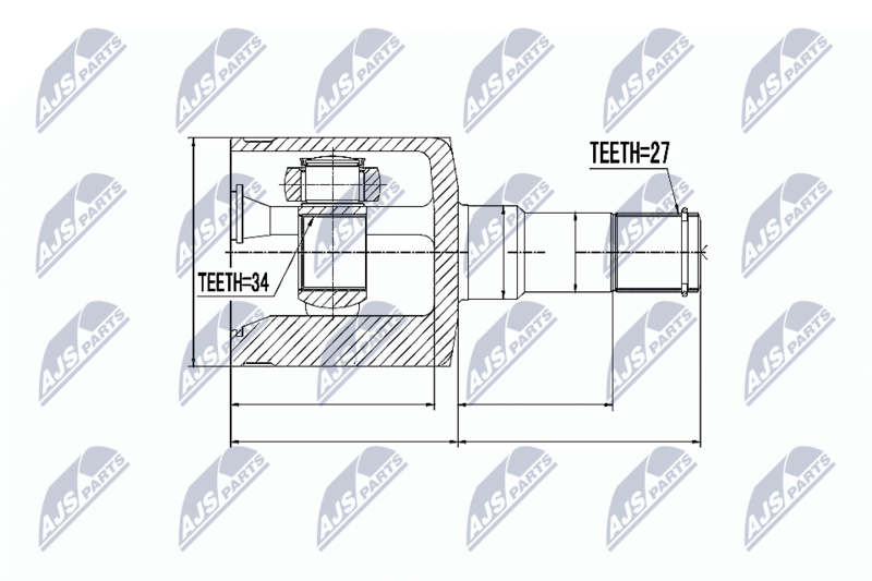 NTY NPW-DW-019 Joint Kit, drive shaft