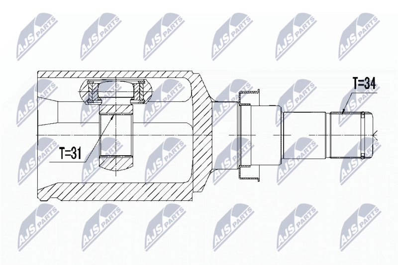 NTY NPW-DW-021 Joint Kit, drive shaft