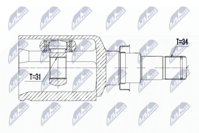 Joint Kit, drive shaft NTY NPW-DW-021