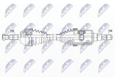 Drive Shaft NTY NPW-DW-027