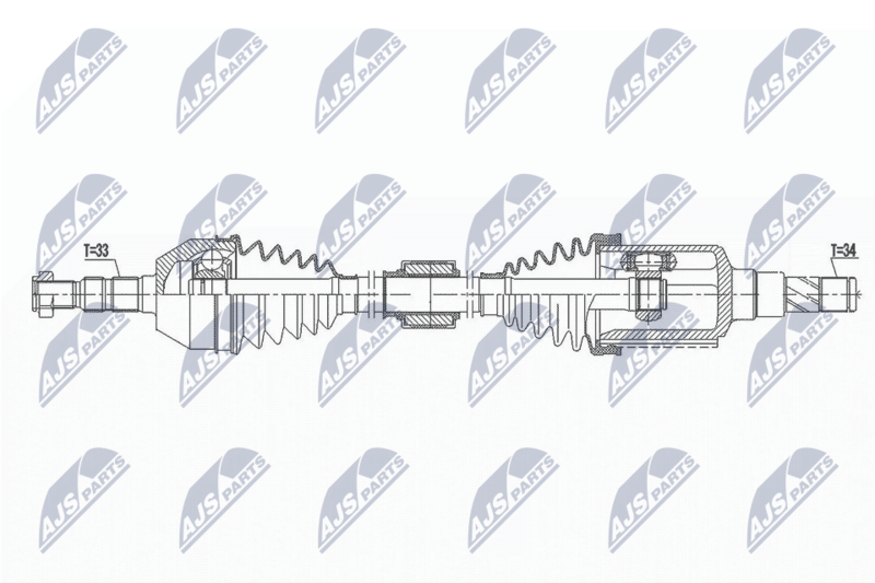 NTY NPW-DW-029 Drive Shaft