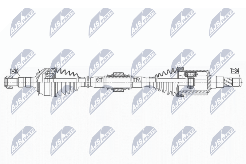 NTY NPW-DW-035 Drive Shaft