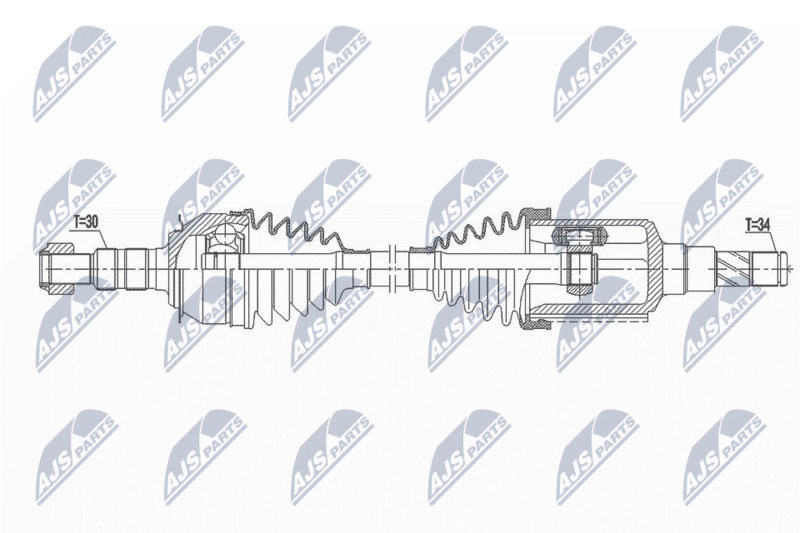 NTY NPW-DW-037 Drive Shaft
