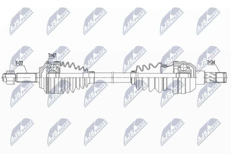 NTY NPW-DW-039 Drive Shaft