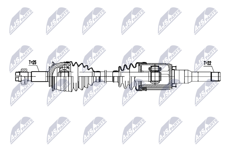NTY NPW-DW-055 Drive Shaft