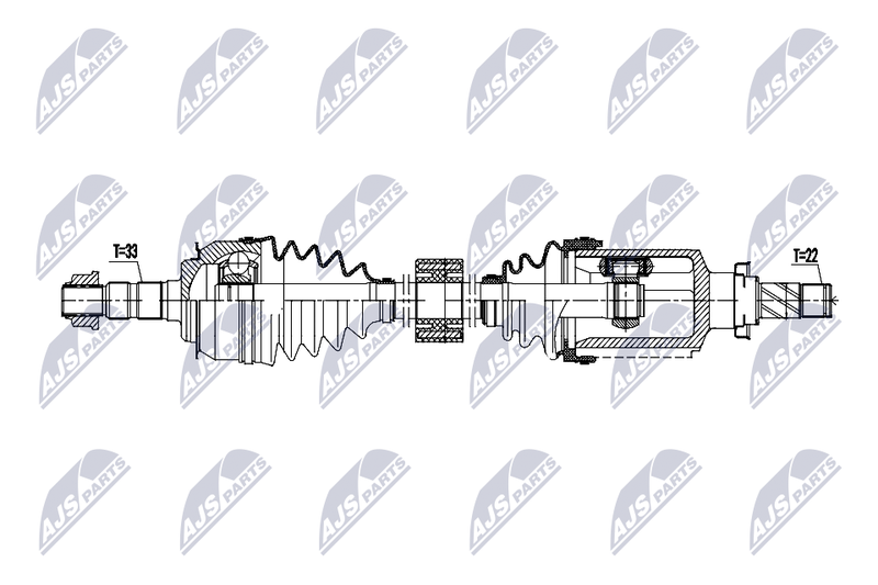 NTY NPW-DW-057 Drive Shaft