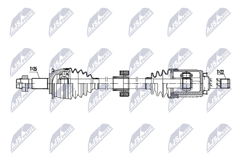 NTY NPW-DW-059 Drive Shaft