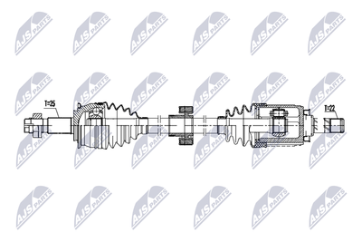 Drive Shaft NTY NPW-DW-059