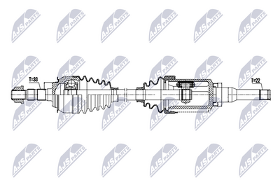 Drive Shaft NTY NPW-DW-061