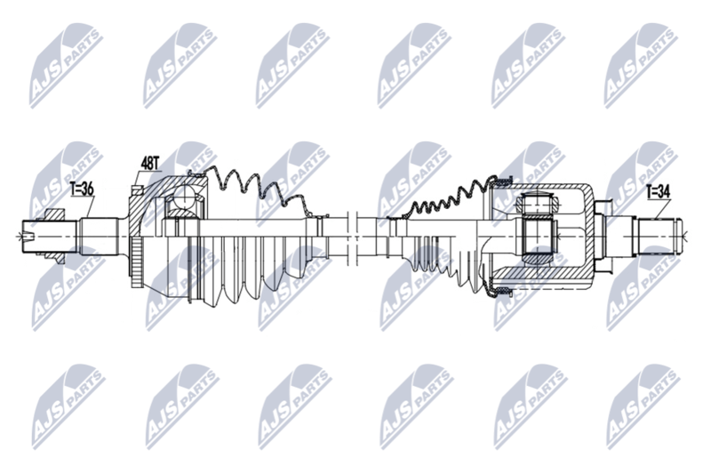 NTY NPW-DW-063 Drive Shaft