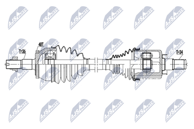 Drive Shaft NTY NPW-DW-063