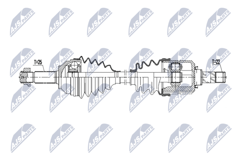 NTY NPW-DW-069 Drive Shaft