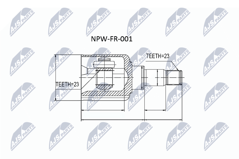 NTY NPW-FR-001 Joint Kit, drive shaft