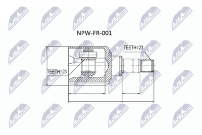 Joint Kit, drive shaft NTY NPW-FR-001