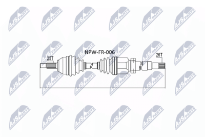 Drive Shaft NTY NPW-FR-006