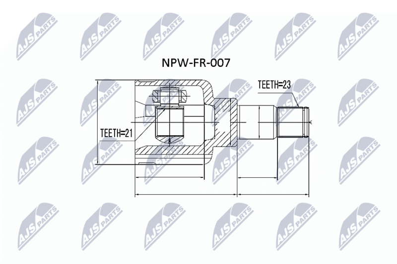 NTY NPW-FR-007 Joint Kit, drive shaft