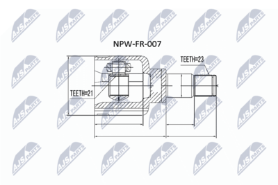 Joint Kit, drive shaft NTY NPW-FR-007