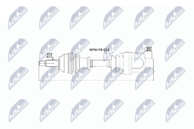 Drive Shaft NTY NPW-FR-014