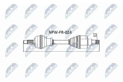 Drive Shaft NTY NPW-FR-024