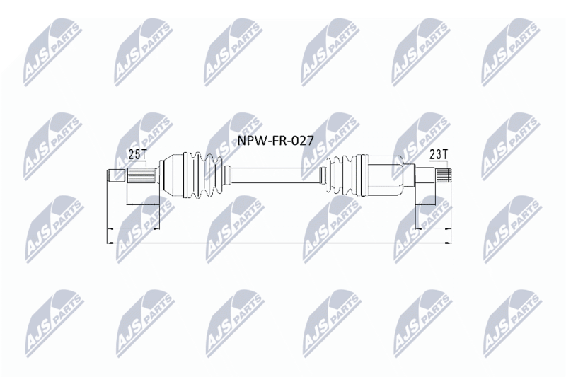 NTY NPW-FR-027 Drive Shaft