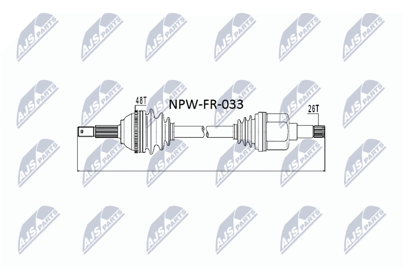 NTY NPW-FR-033 Drive Shaft