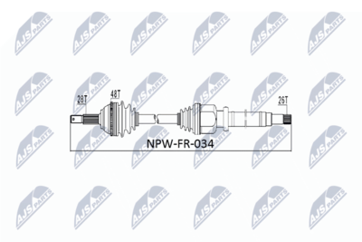 Drive Shaft NTY NPW-FR-034
