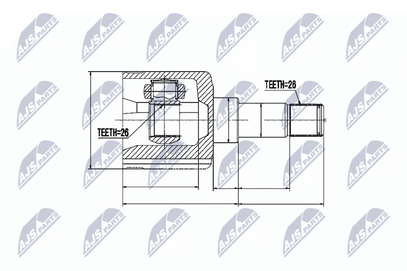 NTY NPW-FR-036 Joint Kit, drive shaft