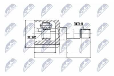 Joint Kit, drive shaft NTY NPW-FR-036