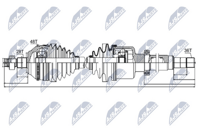 Drive Shaft NTY NPW-FR-041