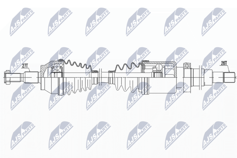 NTY NPW-FR-046 Drive Shaft