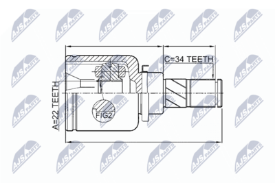 Joint Kit, drive shaft NTY NPW-FR-051