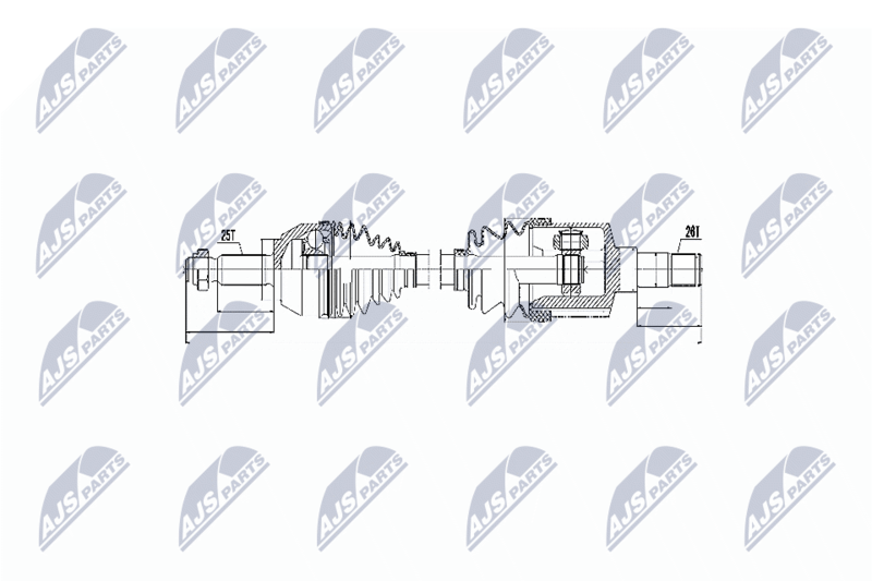 NTY NPW-FR-053 Drive Shaft