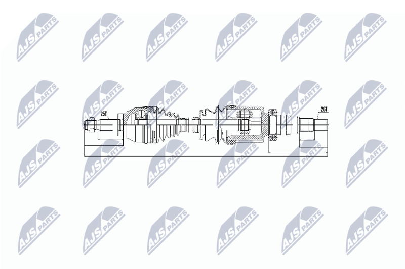 NTY NPW-FR-054 Drive Shaft