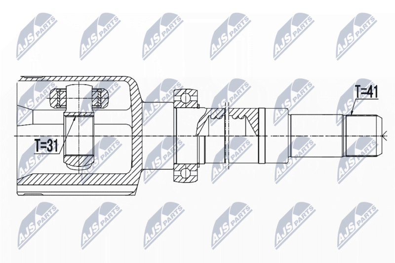 NTY NPW-FR-059 Joint Kit, drive shaft
