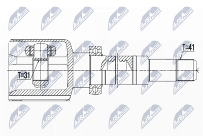Joint Kit, drive shaft NTY NPW-FR-059
