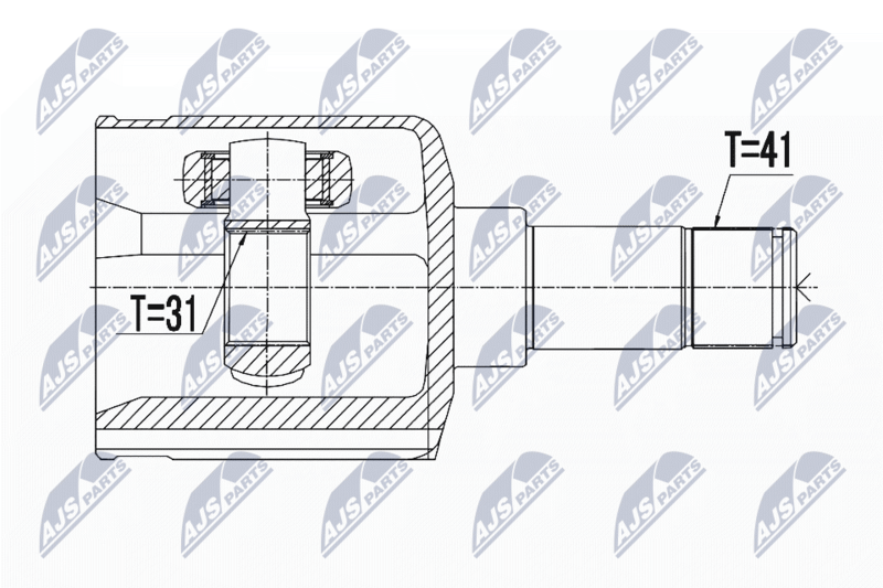 NTY NPW-FR-061 Joint Kit, drive shaft