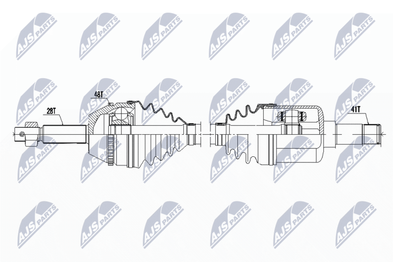 NTY NPW-FR-062 Drive Shaft