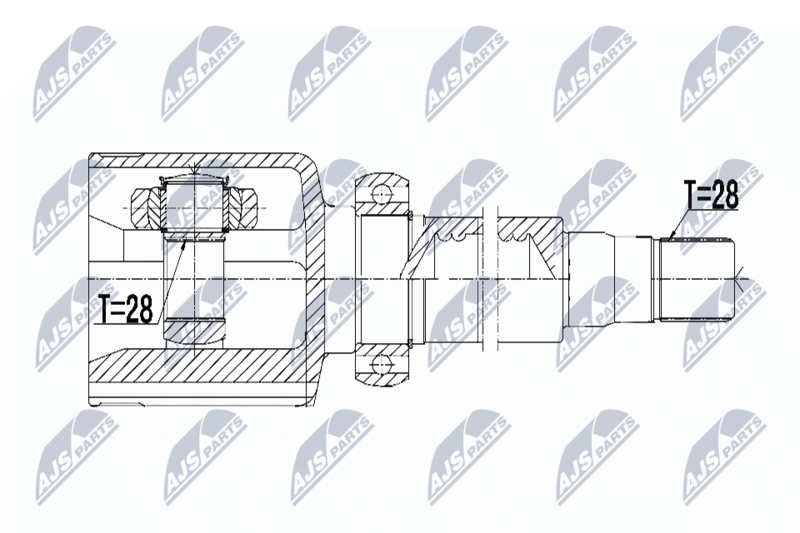 NTY NPW-FR-069 Joint Kit, drive shaft