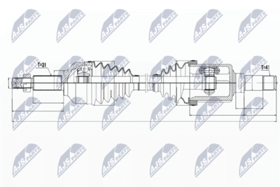 Drive Shaft NTY NPW-FR-073